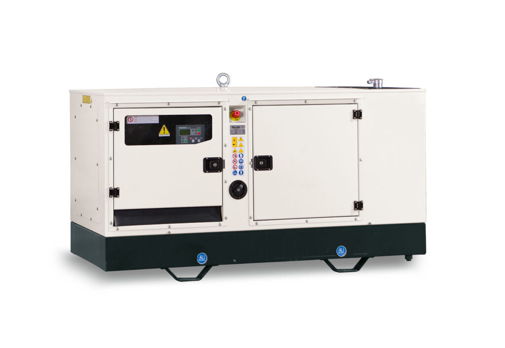 Baudouin 100KVA Generator by Ferbo Italy, model FE110 BSA, presented on a neutral background