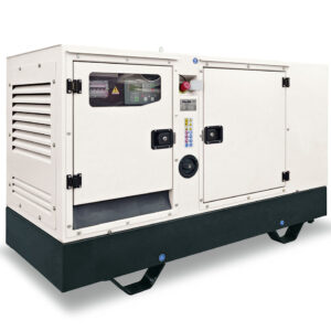 Baudouin 45KVA Generator by Ferbo Italy, model FE50 B1-SA, showcased against a simple background