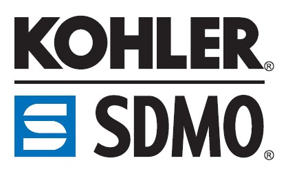 Official blue-colored logo of KOHLER SDMO, representing the brand's identity and commitment to high-quality power generation solutions