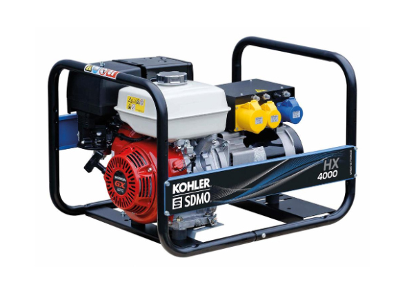 A KOHLER HX4000 generator powered by a Honda engine, showcased for potential buyers with its durability and efficient performance