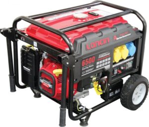 Showcasing the Loncin LC6500D-AS 5.5kw Petrol Generator, designed for reliable power output and efficient performance, now available for purchase
