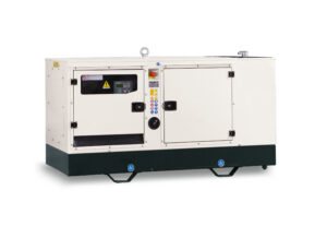 Perkins 80KVA Generator manufactured by Ferbo Italy, model FE88 P1-S, positioned against a straightforward background