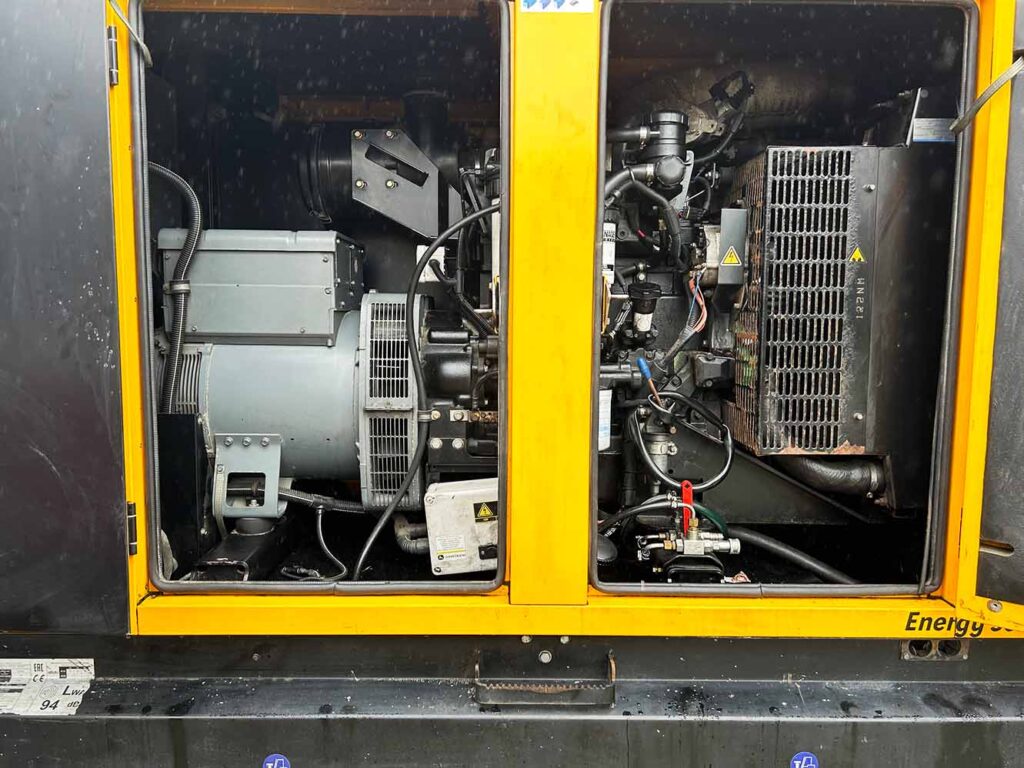 Image showcasing a well-maintained used generators, offering reliable power solutions at a fraction of the cost, currently available for purchase