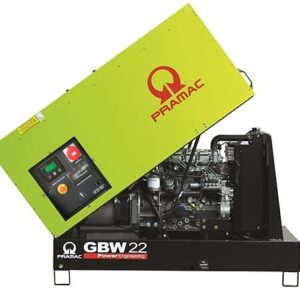 An image of the GBW22P Pramac diesel generator with a 22kva power capacity, known for its durability and efficient performance.