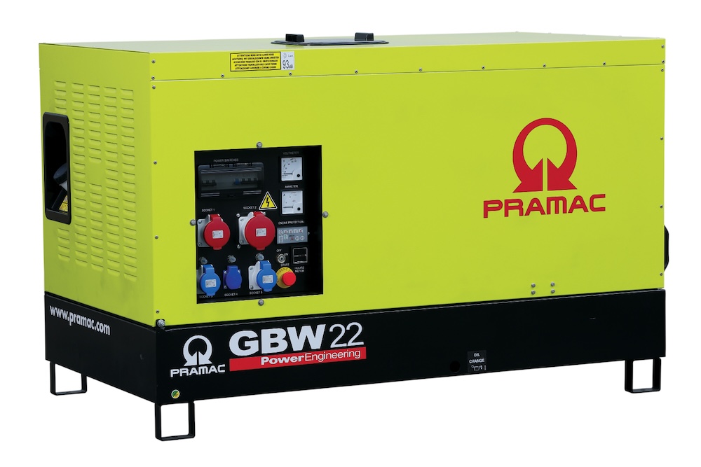 Pramac GBW22P Silent Diesel Generator - 20KVA 3PH