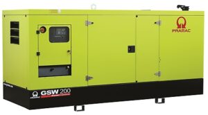 Pramac GSW200P Silent Diesel Generator featuring a 180KVA 3-phase power output