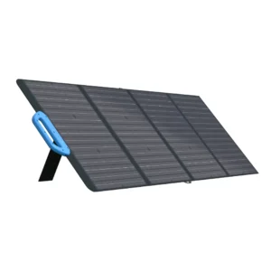 Bluetti PV120 solar panel, designed to efficiently harness solar energy, ideal for powering a variety of devices and systems in off-grid environments, outdoor activities, and emergency situations