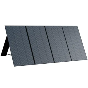 Alternative text: Bluetti PV350 solar panel, engineered to capture solar energy effectively, ideal for powering various devices and systems in off-grid scenarios, outdoor activities, and emergency situations