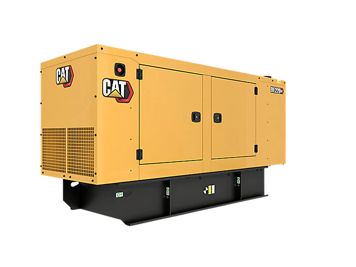Caterpillar DE220GC diesel generator, providing 217KVA of power output, designed for reliable and efficient power generation in various applications.