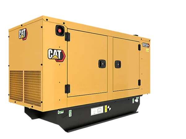 Caterpillar DE50GC diesel generator, providing 50KVA of power output, ideal for various applications requiring reliable and efficient power generation