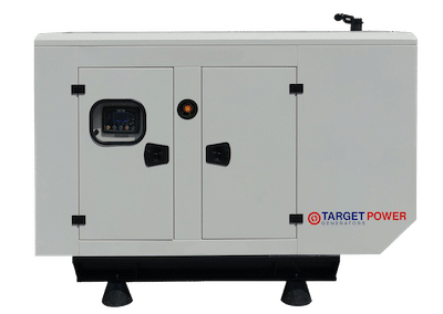 Robust 110KVA standby generator featuring a Perkins engine, meticulously crafted by Target Power under the model TP110, delivering reliable backup power for critical applications