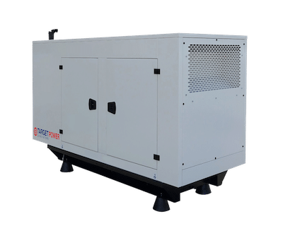 Robust 150KVA standby generator powered by a Perkins engine, meticulously designed by Target Power under the model TP150, ensuring dependable backup power for critical operations