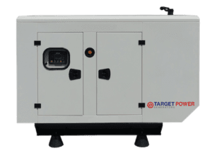 Robust 22KVA standby generator powered by a Perkins engine, meticulously designed by Target Power under the model TP22, ensuring dependable backup power for critical operations