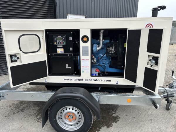 20kVA 1PH Trailer-Mounted Generator - Baudouin TB22-1R - Image 2